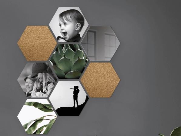 Hexagon foto tegels
